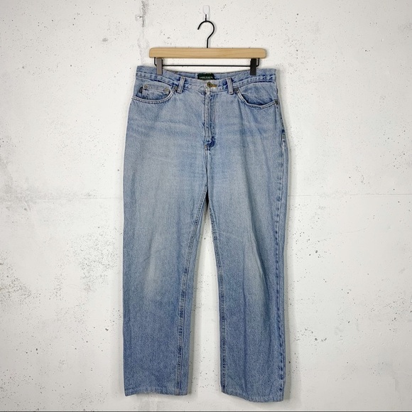 Lauren Ralph Lauren Co Vintage Light Wash Mom Jeans - Picture 1 of 13